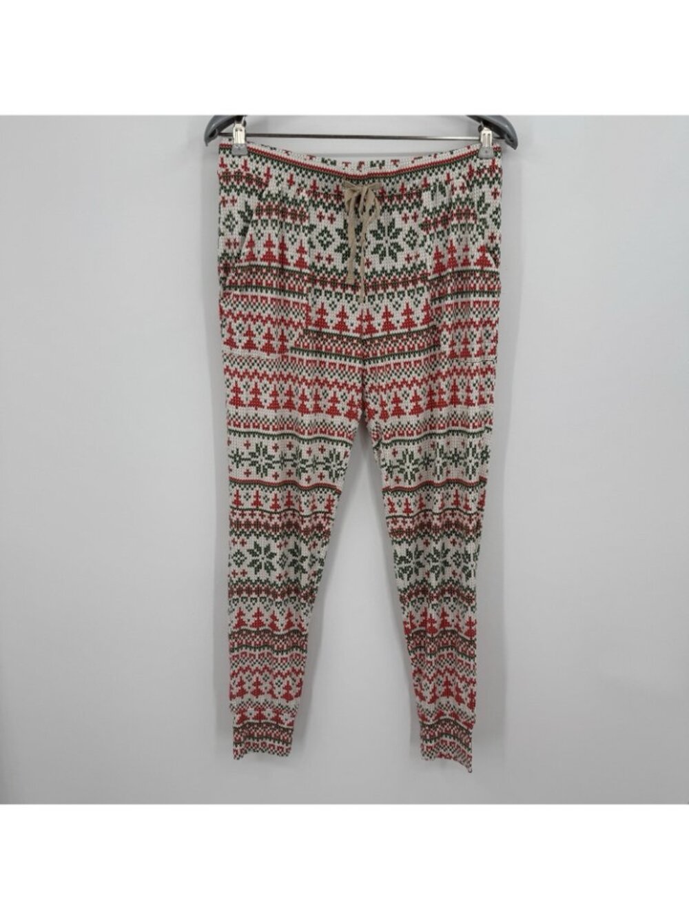 Posh Peanut Bamboo Nicholas Holiday Fair Isle Pajama Set sz L Women's Christmas - Picture 6 of 9